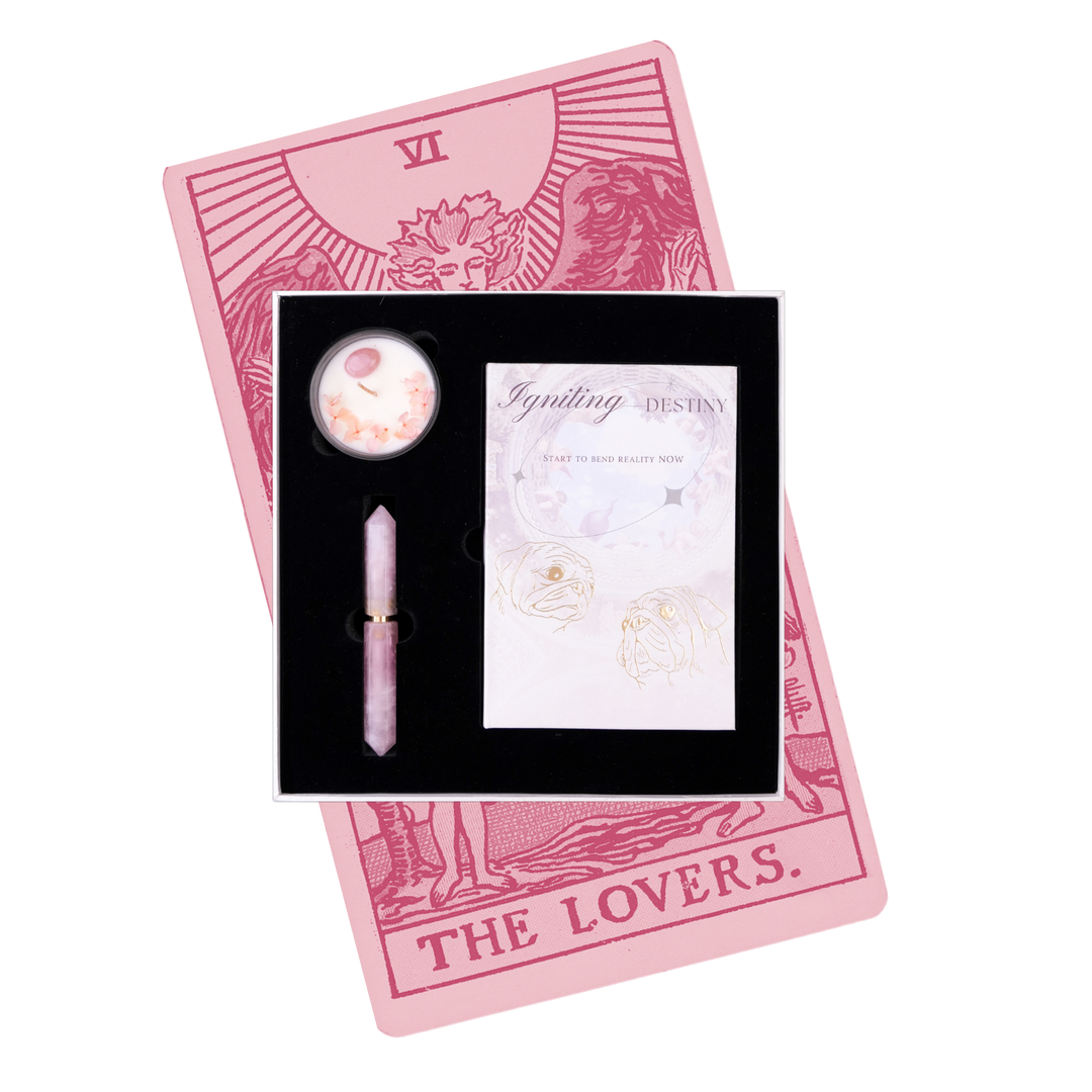 The Lovers tarot-inspired gift box by Posoulo — a beautifully curated spiritual gift for love, alignment, and meaningful connection